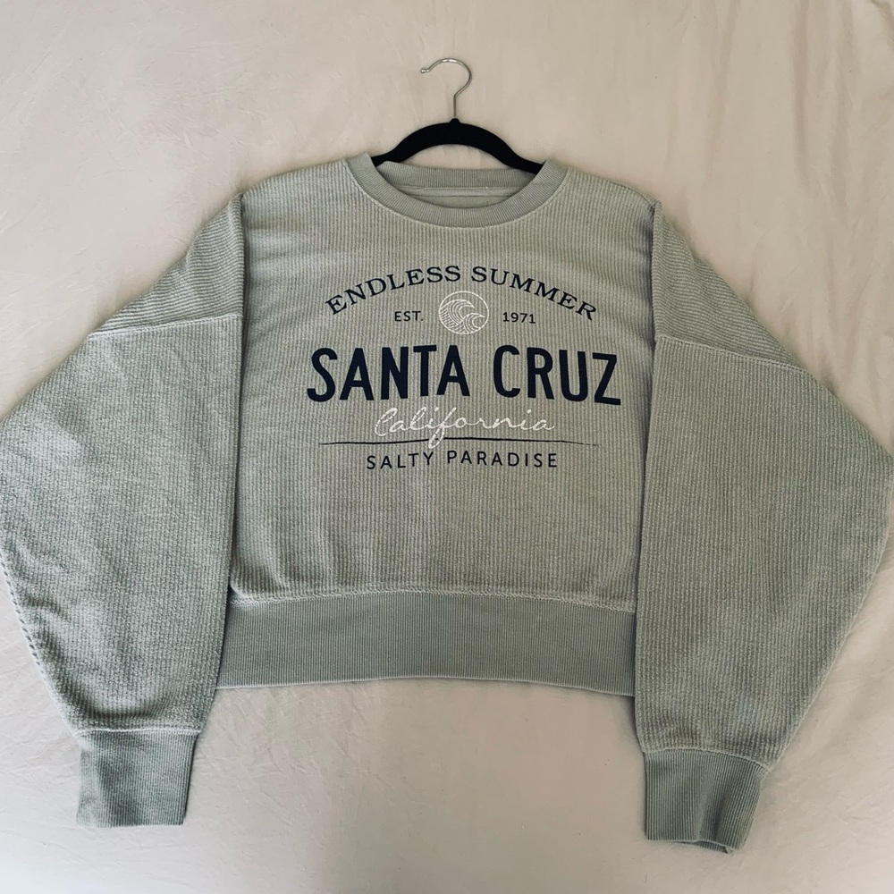 Santa Cruz Skateboards Green Crewneck Sweater